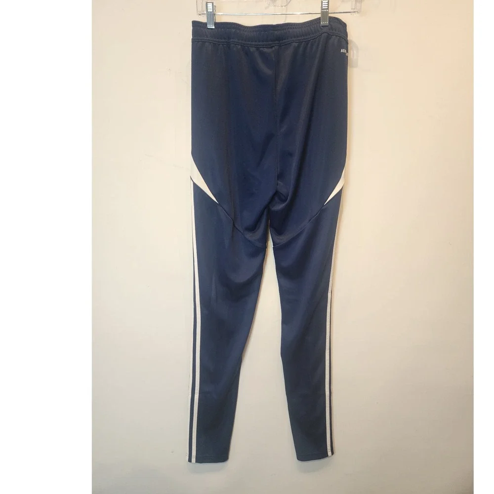 Adidas ST2 Tiro24 Mens Team Navy Blue Soccer Football Pants Joggers‎ Athletic  L